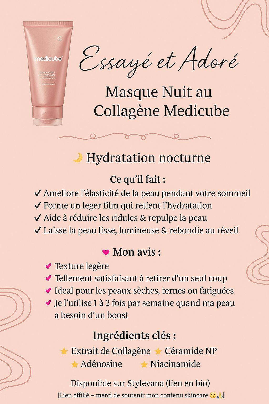 Medicube Collagen Masque De Nuit – Peau Ferme et Lumineuse