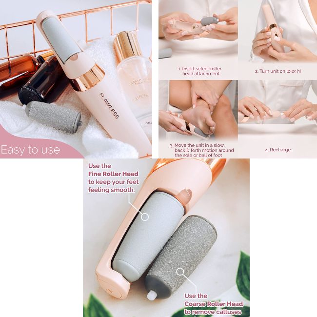 Lime Électrique pour Pieds– Élimine Callosités, Peaux Dures et Talons Fendus